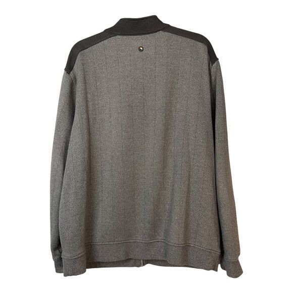 Arnold Palmer Pebble Beach Fleece Jacket Mens XL Gray Full Zip Golf Sweater - Picture 4 of 13